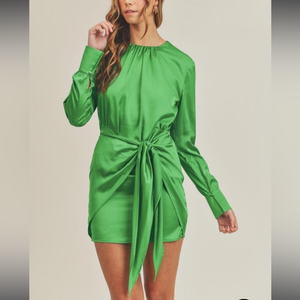 Mable Miss Lola Satan Mini Dress